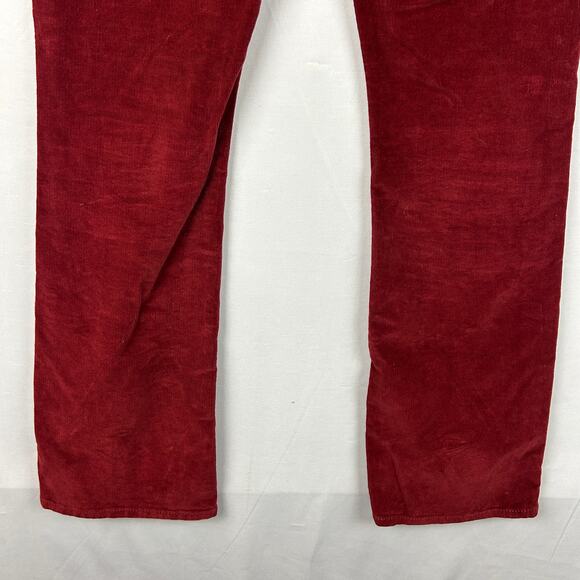 Levi's 725 High Rise Boot Cut Red Corduroy Jeans Pants 32" Inseam Size 31 - Picture 3 of 10